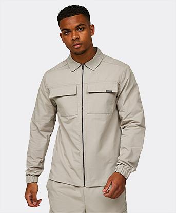 Woven Ripstop Cargo Overshirt