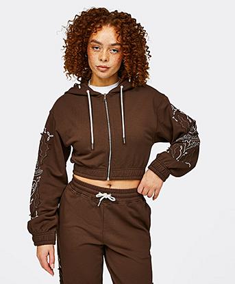 Womens Altair Crop Hoodie