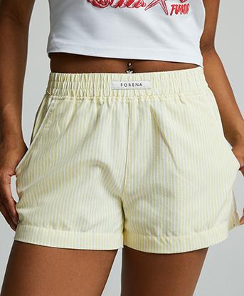 Womens Jenna Pinstripe Short