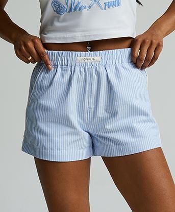 Womens Jenna Pinstripe Short