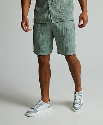 Wavy Plisse Resort Short