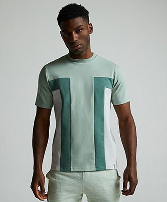 Side Colour Block Jersey T-Shirt
