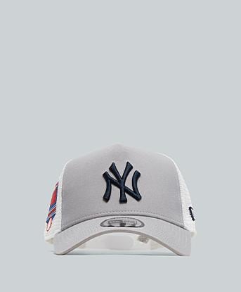 NY Yankees MLB Side Patch 9FORTY A-Frame Trucker Cap