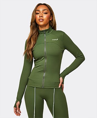 Womens Sculpt Full Zip Top