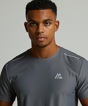 Montirex Trail Seamless Quarter Zip Top | Black / Marine / Neon