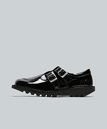 Junior Kick Double Patent T Shoe