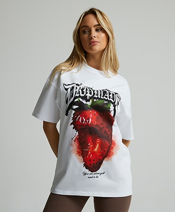 Womens Crimson Boyfriend T-Shirt