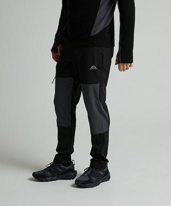 Alpyrex Solo 2.0 Woven Outdoor Pant | Jet Black / Asphalt | Footasylum