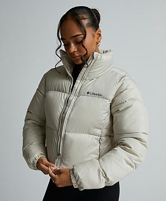 Columbia Womens Puffect II Crop Puffer Jacket | Dark Stone