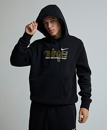 nike overbranded hoodie