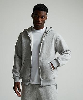 Relaxed Zip Through Hoodie