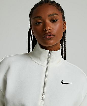nike fleece quarter zip womens
