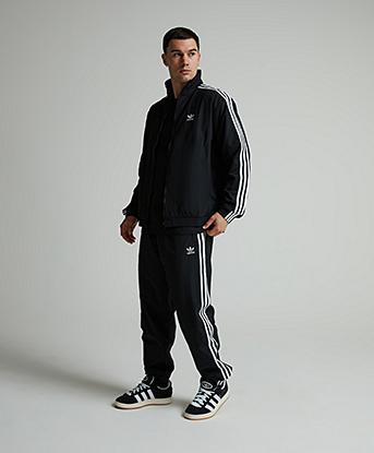 adidas firebird track top pants セットアップ M adidas Originals Woven Firebird Track Pant | Black | Footasylum