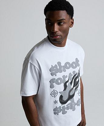 T-shirt uomo in Tencel™ e Cashmere a Manica Corta - Nero di CasaGIN