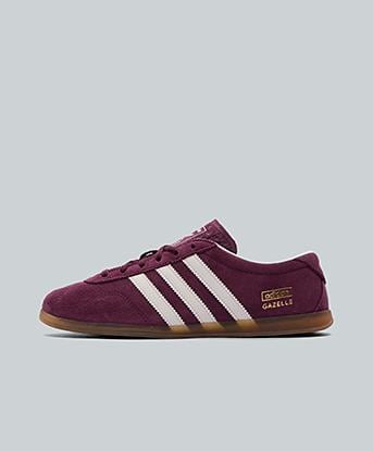 adidas gazelle silver green womens SL 72 OG Shoes Noble Maroon/Maroon/Spring Yellow – Karen Walker main image 1