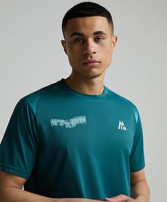 Montirex MTX Run Disperse T-Shirt | Ocean Abyss / Steal Teal