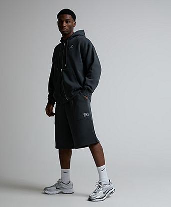 nike shorts and sweater set