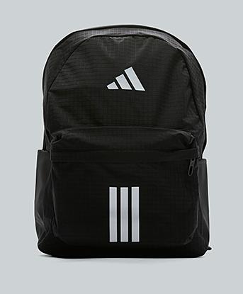 adidas backpacks footasylum adidas Originals 3 Bar Sport Backpack | Black / White