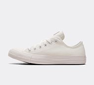 Converse Womens Chuck Taylor All Star Ox Mono Canvas Trainer - White - Size 3