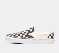 Vans Womens Classic Slip on Trainer - Black / White - Size 4