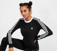 white and black adidas long sleeve