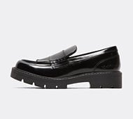 Kickers Junior Kori Loafer Shoe - Black - Size 3