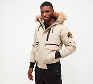 Zavetti Canada Abelli 2.0 Hooded Bomber Jacket - Stone - Size L