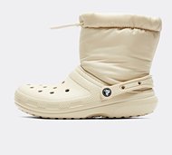 Crocs Womens Classic Lined Neo Boot - Beige - Size 3.5