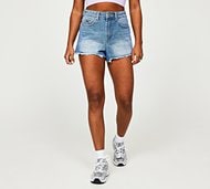 Forena Womens Bella Clean Denim Short - Blue - Size XS