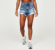 Forena Womens Bella Denim Short - Blue - Size S