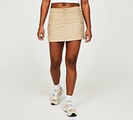 Forena Womens Tatiana Mid Rise Cargo Skirt - Stone - Size L