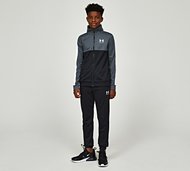 Under Armour Junior Colour Block Knit Tracksuit - Grey - Size L/B