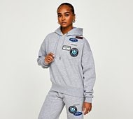 Mercier Womens Original Badge Hoodie - Grey - Size XL