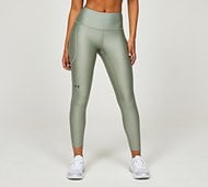Under Armour Womens No-Slip Waistband Legging - Green - Size XS
