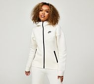 Nike Womens Tech Fleece Windrunner Full Zip Hoodie - White - Size S
