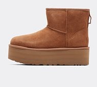 Ugg Womens Classic Mini Platform Boot - Beige - Size 7