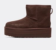 Ugg Womens Classic Mini Platform Boot - Brown - Size 4