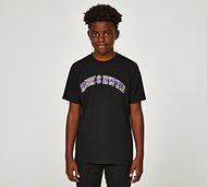 Risk and Reward Junior Paisley Text T-Shirt - Black - Size S/B