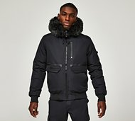 Zavetti Canada Albertini Bomber Parka Jacket - Black - Size M