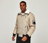 Zavetti Canada Stalter Bomber Jacket - Beige - Size S