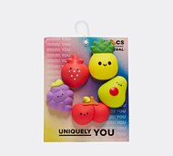 Crocs 5 Pack Squish Fruits Jibbitz Charm Jewels - Red - Size ONE SIZE