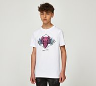 Condemned Nation Junior Rhino T-Shirt - White - Size S/B