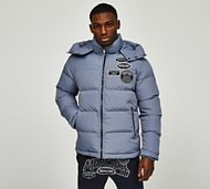Mercier Bronx Mono Badge 2.0 Puffer Jacket - Grey - Size XL