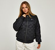 Nike Womens Essential Reversible Varsity Bomber Jacket - Black - Size S