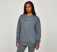 Nike Womens Gel Swoosh Back Print Sweatshirt - Grey - Size XS