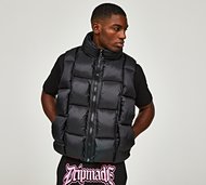 Dripmade Heist Puffer Gilet - Black - Size S