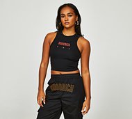 Hoodrich Womens Combat Crop Tank Top - Black - Size XS