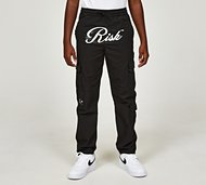 Risk and Reward Junior Control Woven Cotton Cargo Pant - Black - Size M/B