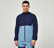 Zavetti Canada Vosso Woven Zip Through Hoodie - Blue - Size 2XL