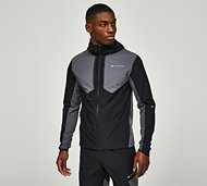 Monterrain Dynamic Woven Running Hoodie - Black - Size S